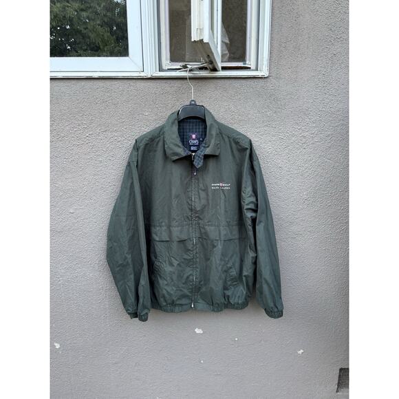 Vintage Chaps Ralph Lauren Golf Jacket Size XL Green Preppy - Picture 1 of 10